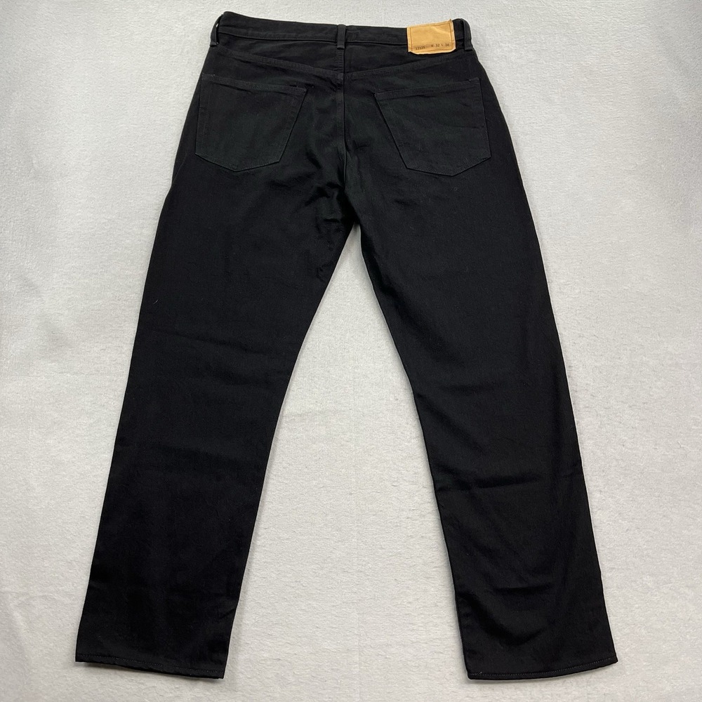Buck Mason Jeans Mens 32x29 Black Denim 13.25oz Ford Standard Button Fly - Picture 3 of 15